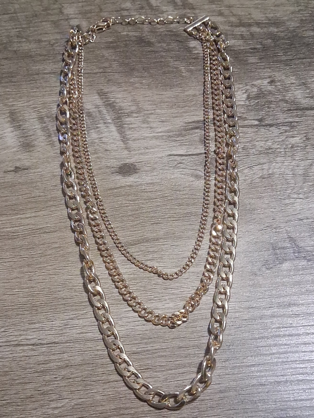 Layered Gold-Tone Multi-Chain Necklace - Women Jewelry